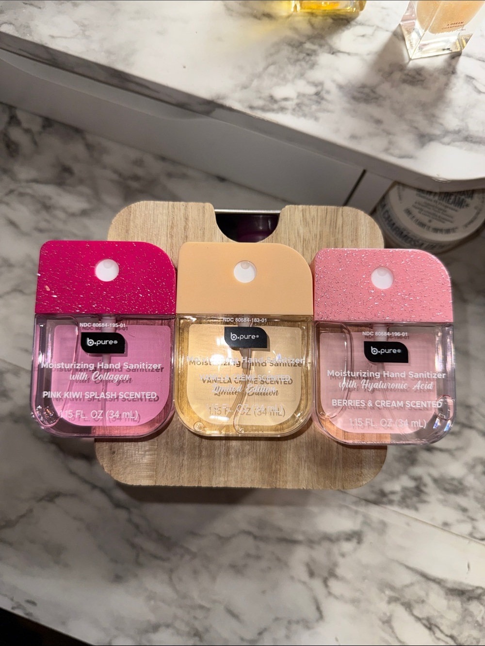 B pure hand sanitizer 3 pack